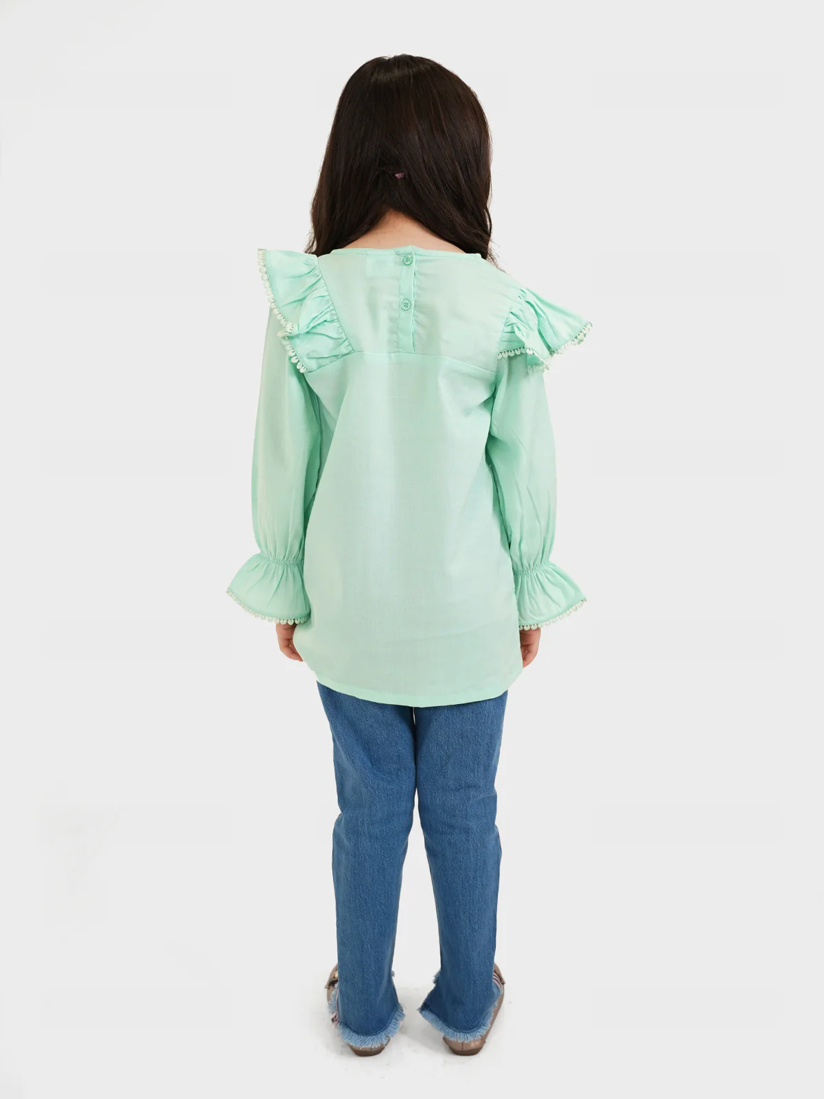"TIMEA" Casual Frilled Top - Image 4