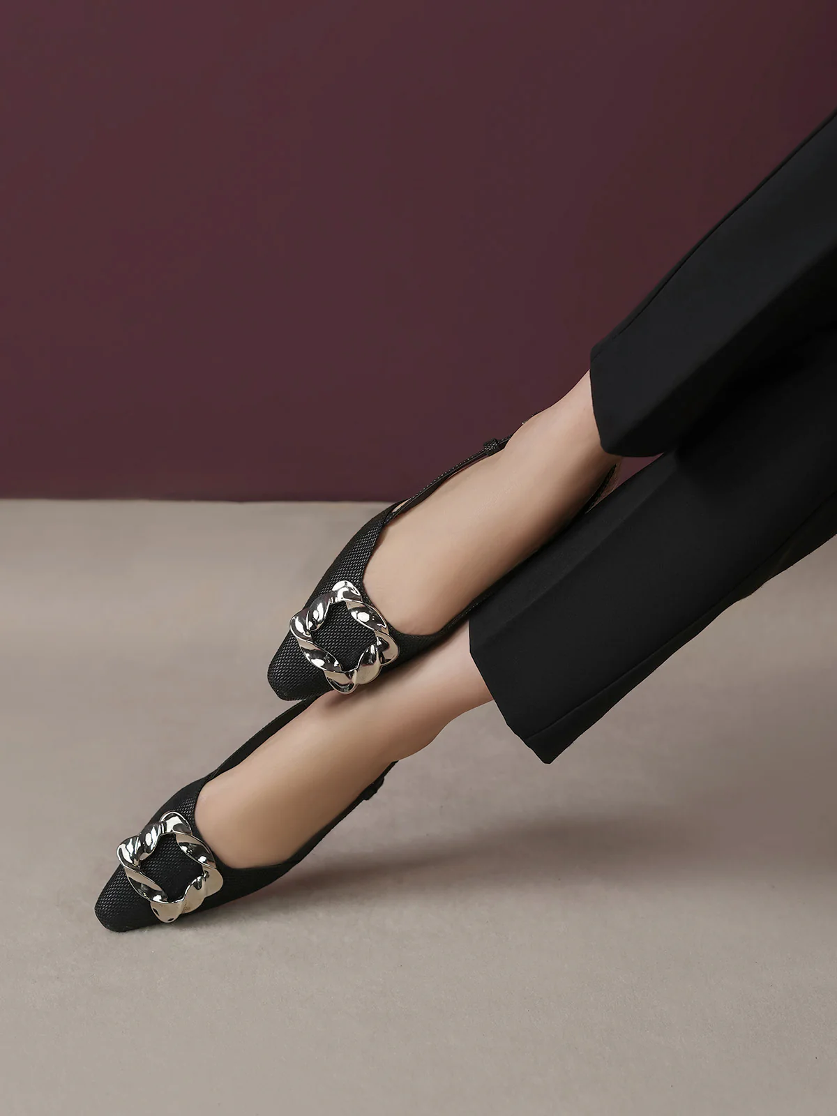 Women "AALTJE" Elegant Buckle Sandals - Image 3