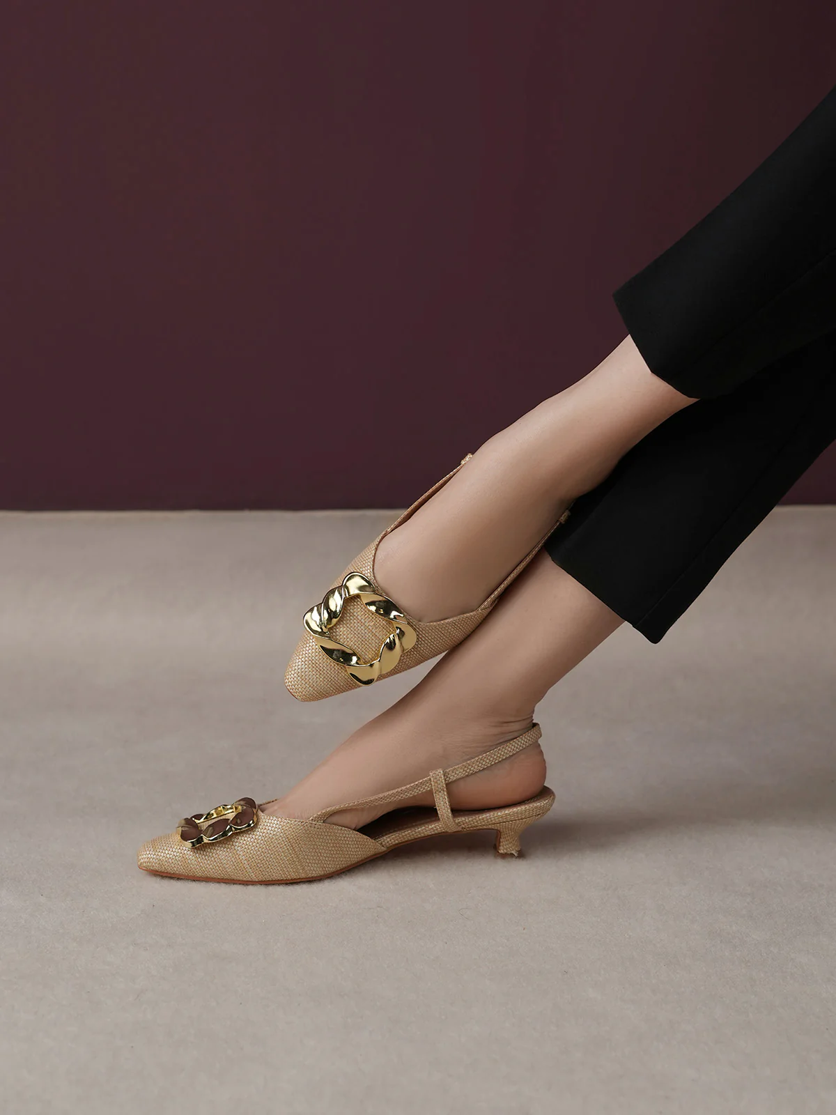 Women "AALTJE" Elegant Buckle Sandals