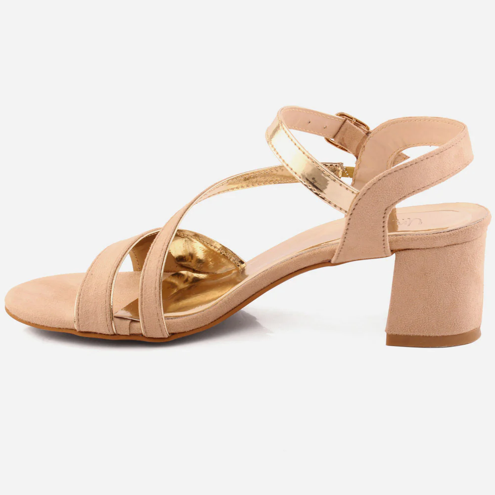 Women "ADIEU" Block Heel Sandals - Image 2