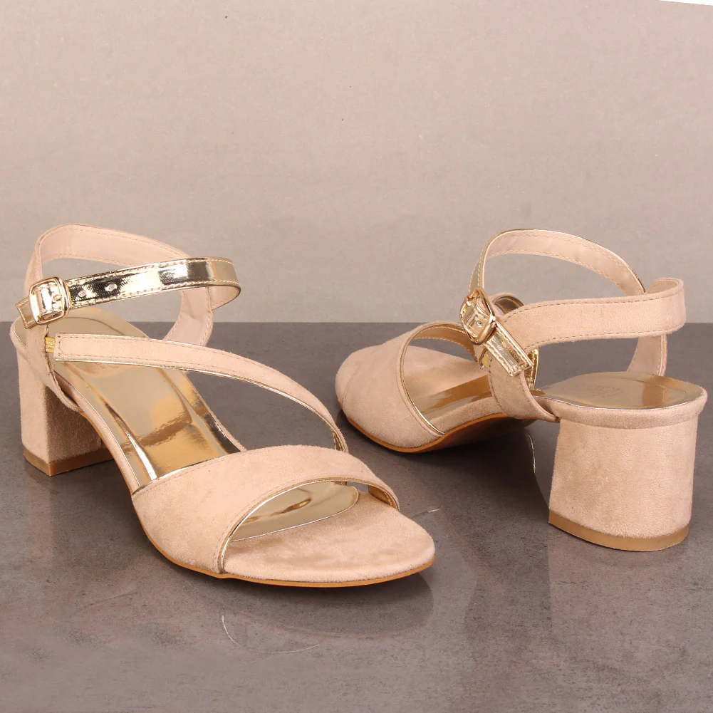 Women "ADIEU" Block Heel Sandals - Image 4