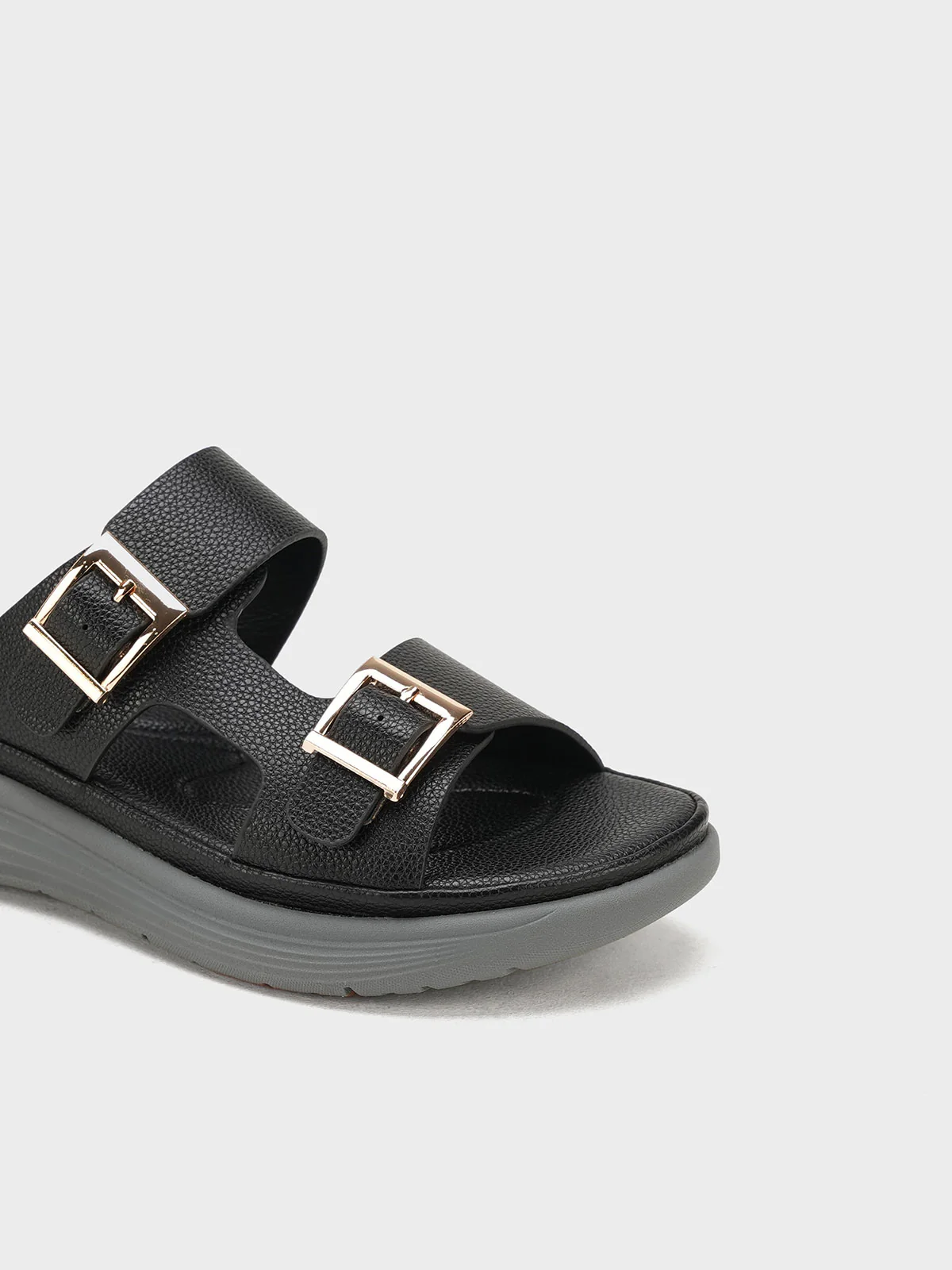 Women "AERYN" Buckle Design Comfort Slippers - Image 4