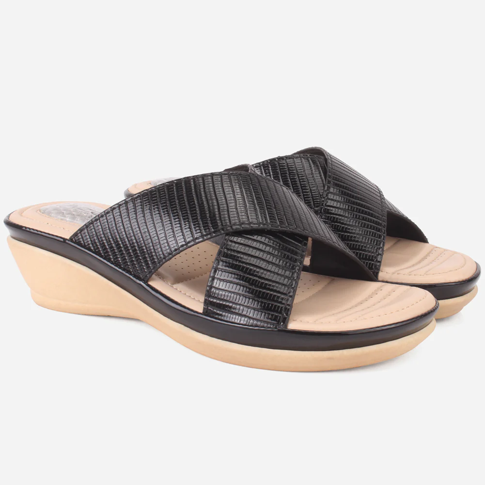 Womens "JOSEPHINE" Comfy Summer Wedge Slippers - Image 2
