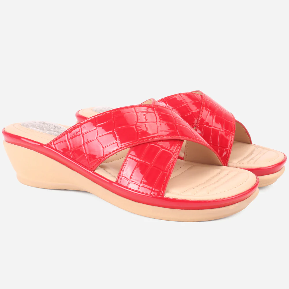 Womens "JOSEPHINE" Comfy Summer Wedge Slippers - Image 2