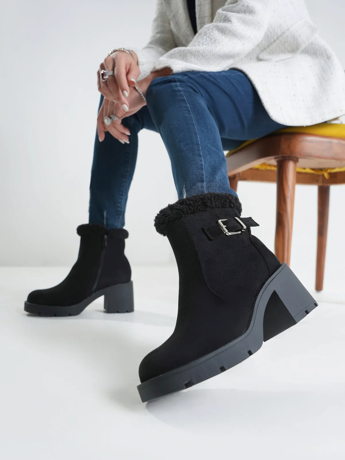 Women "AIYANA" Cozy Soft Ankle Boots - Image 6