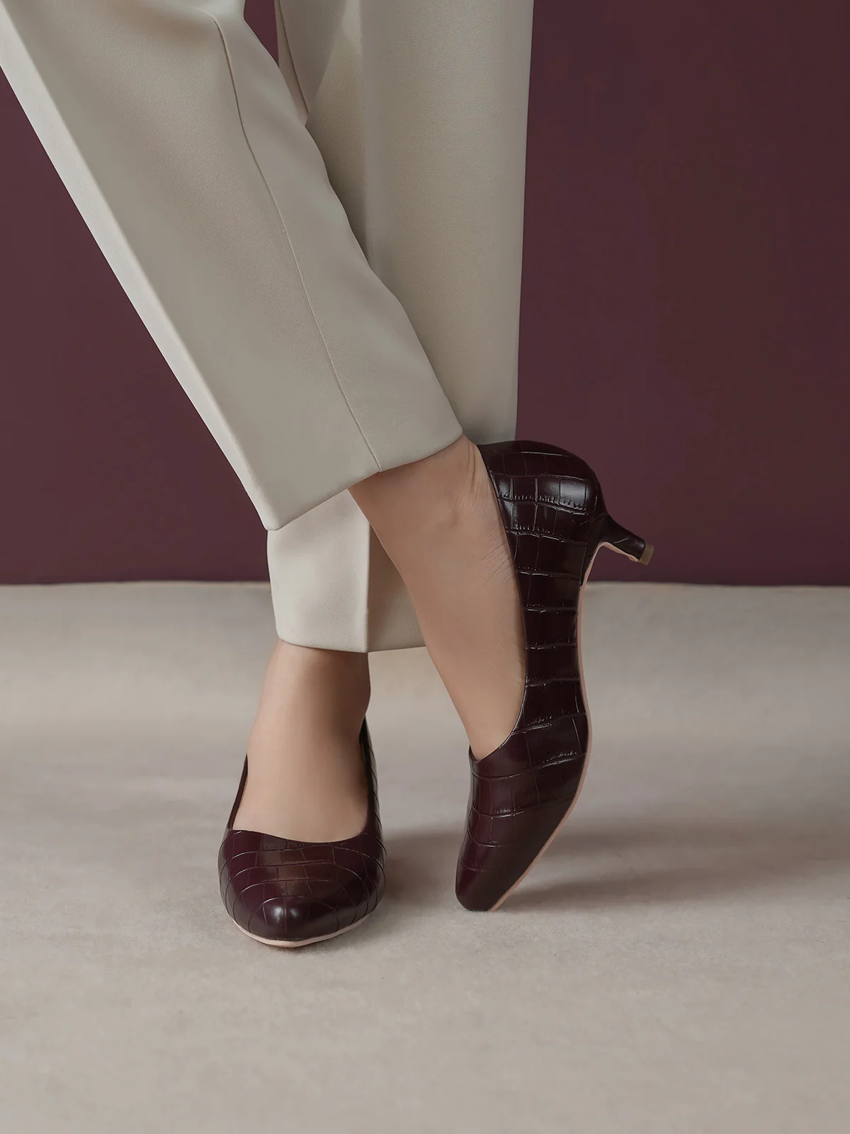 Women "ALVARO" Simple Slip On Court Shoes - Image 3