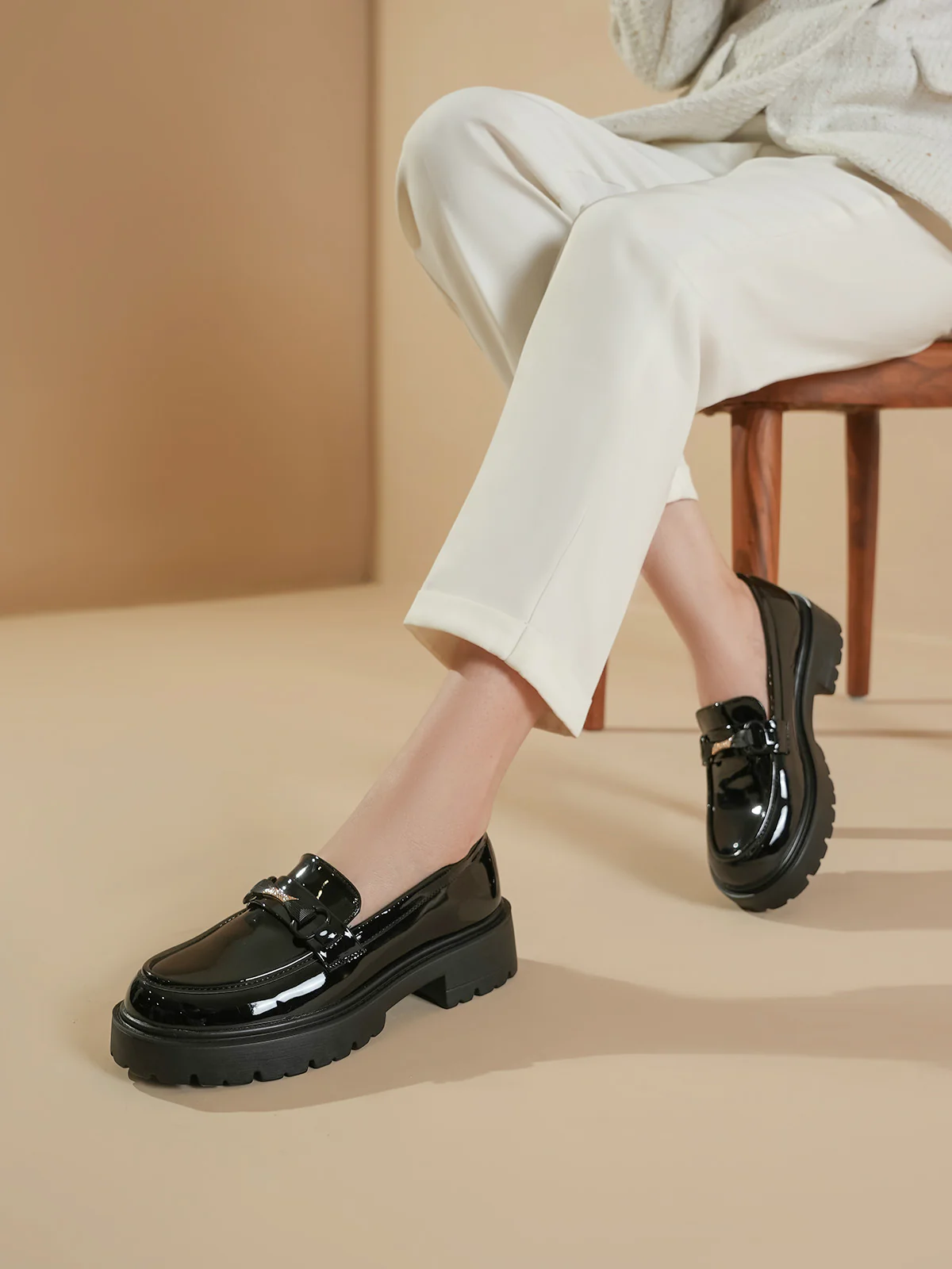 Women "ANAVIA" Classy Look Loafers - Image 3