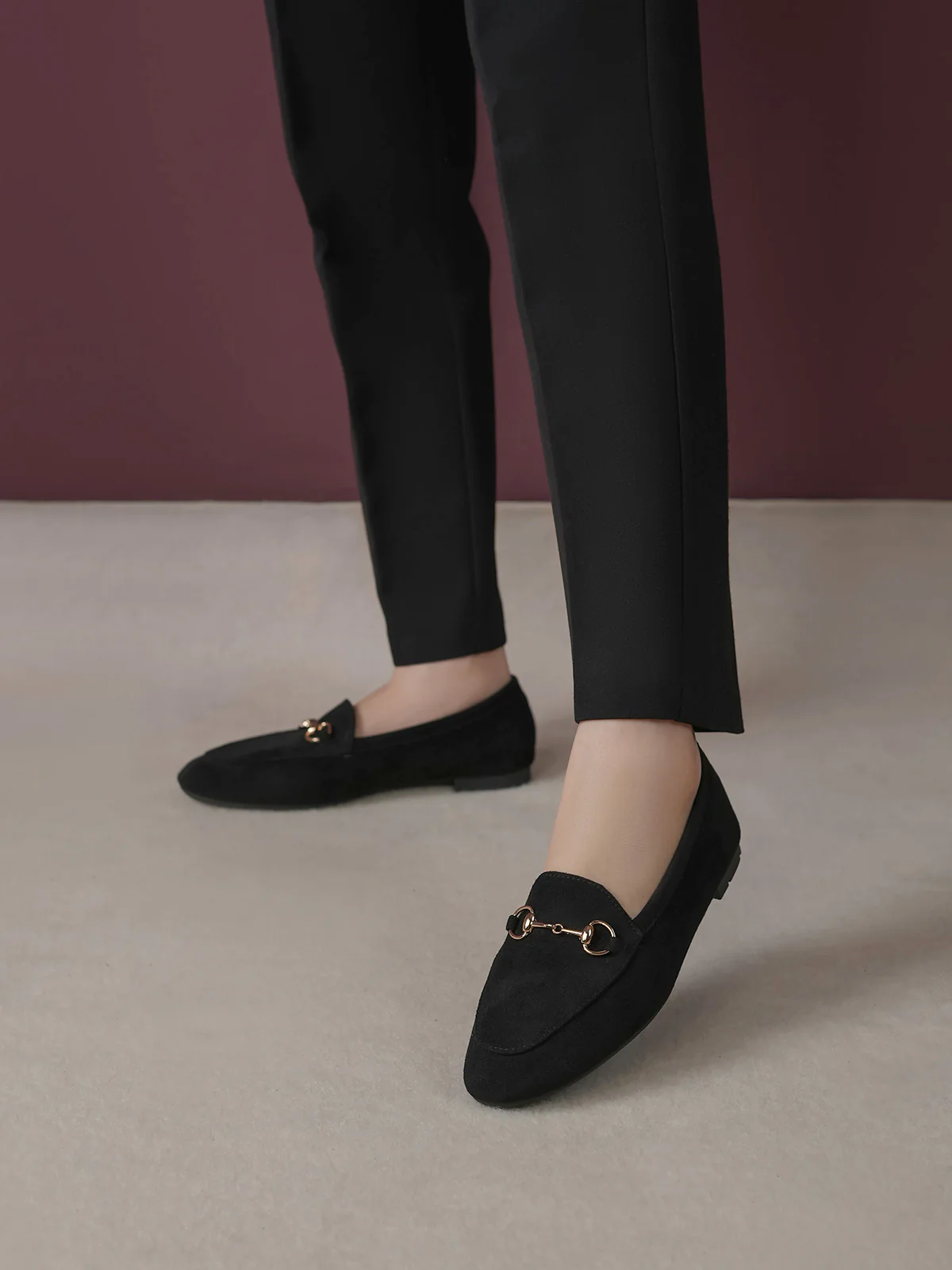 Women "ANIYAH" Stylish Buckle Ballerinas - Image 6