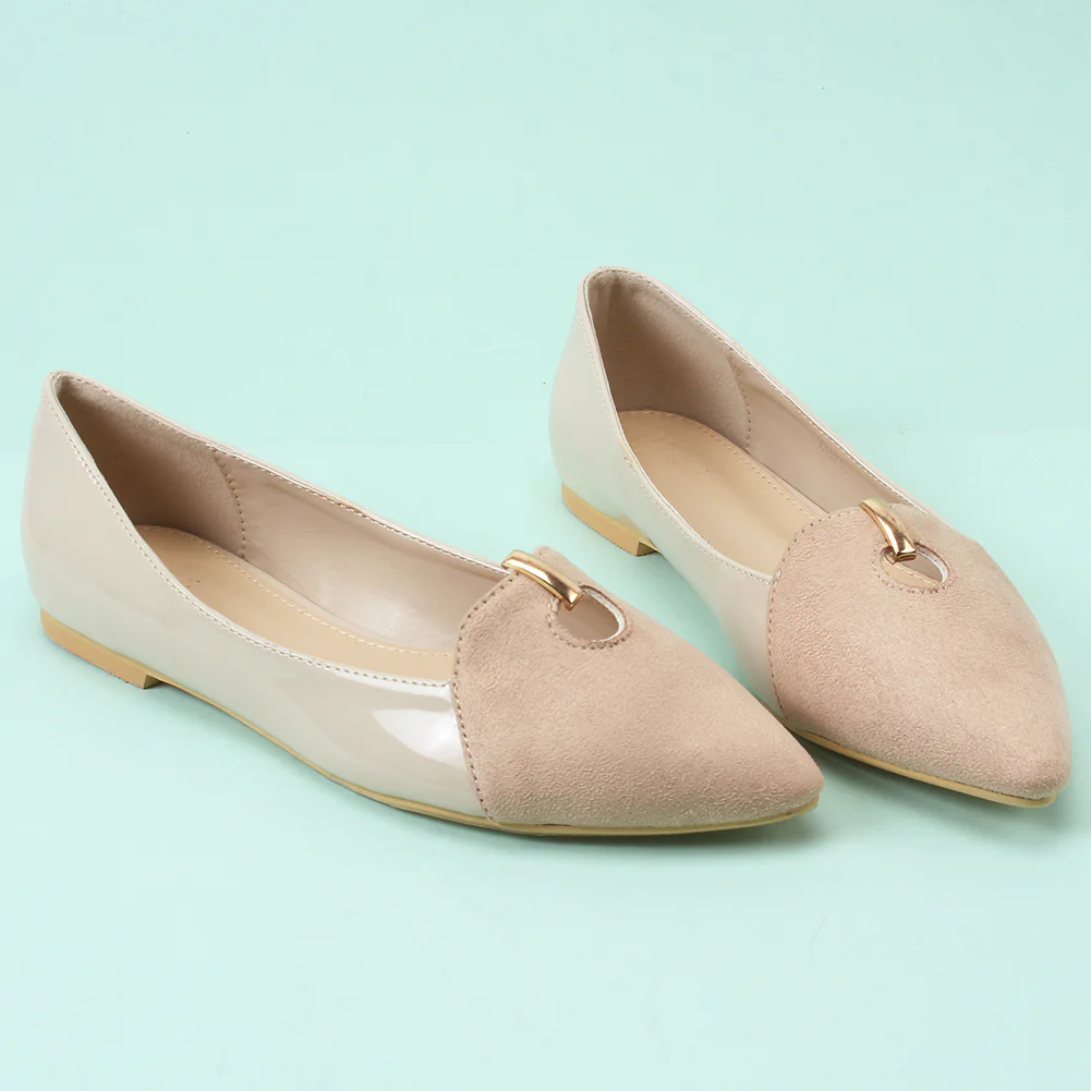 Women "ANNIE" Comfort Two Tone Pump Shoes - Image 6