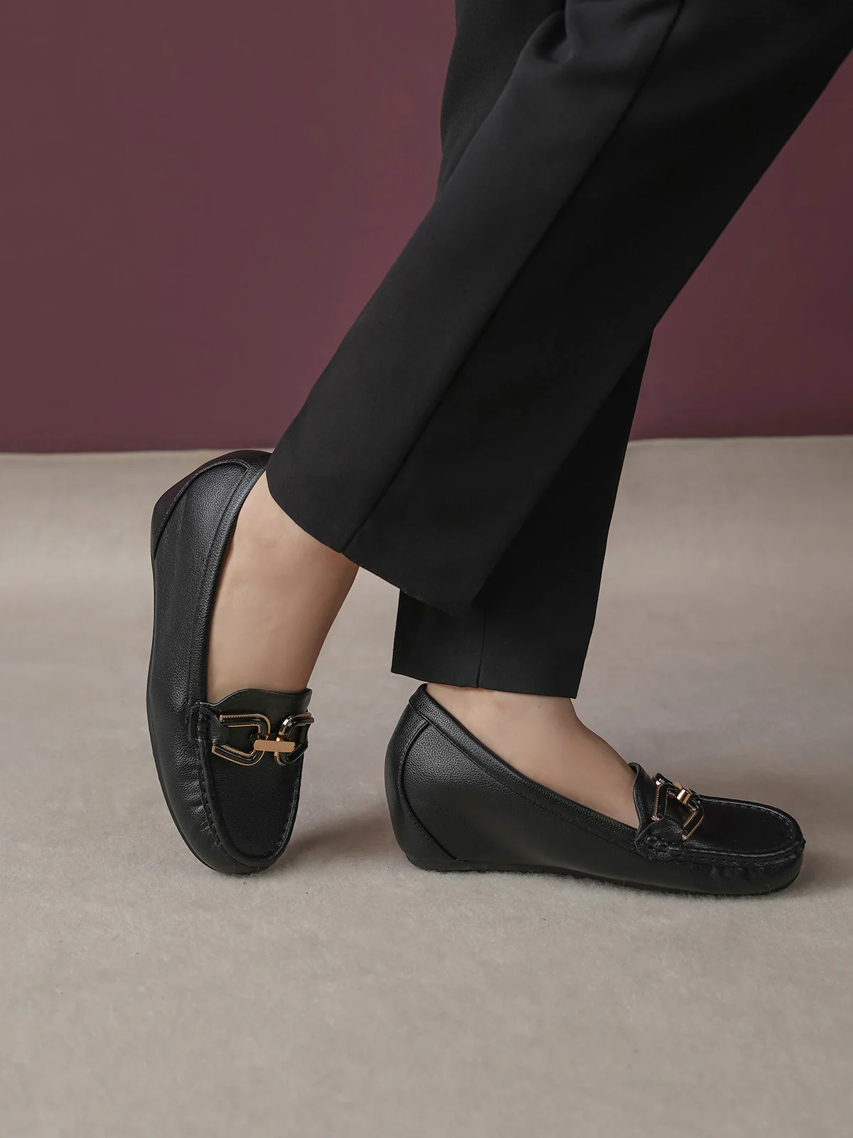 Women "ARETHA" Wedge Style Moccasins - Image 10