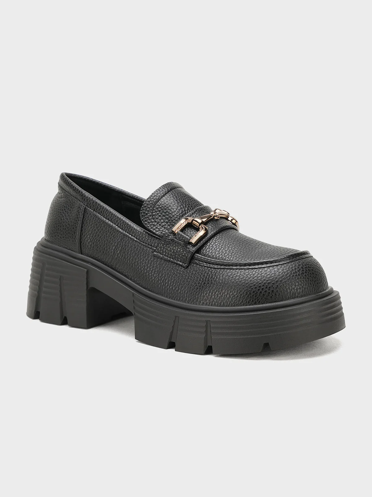 Women "ARNULF" Classic Metallic Buckle Loafers - Image 2