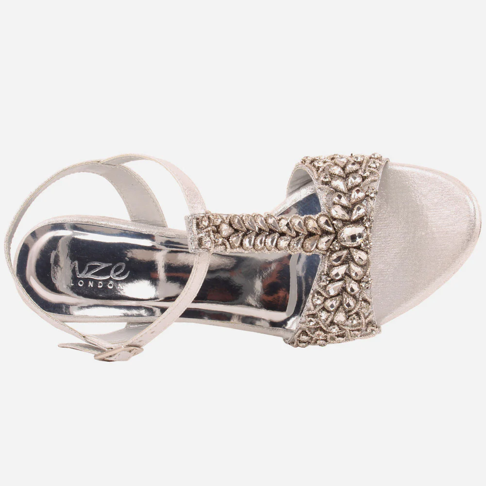 Women "ASTRID" Glossy Look Stylish Sandals - Image 4