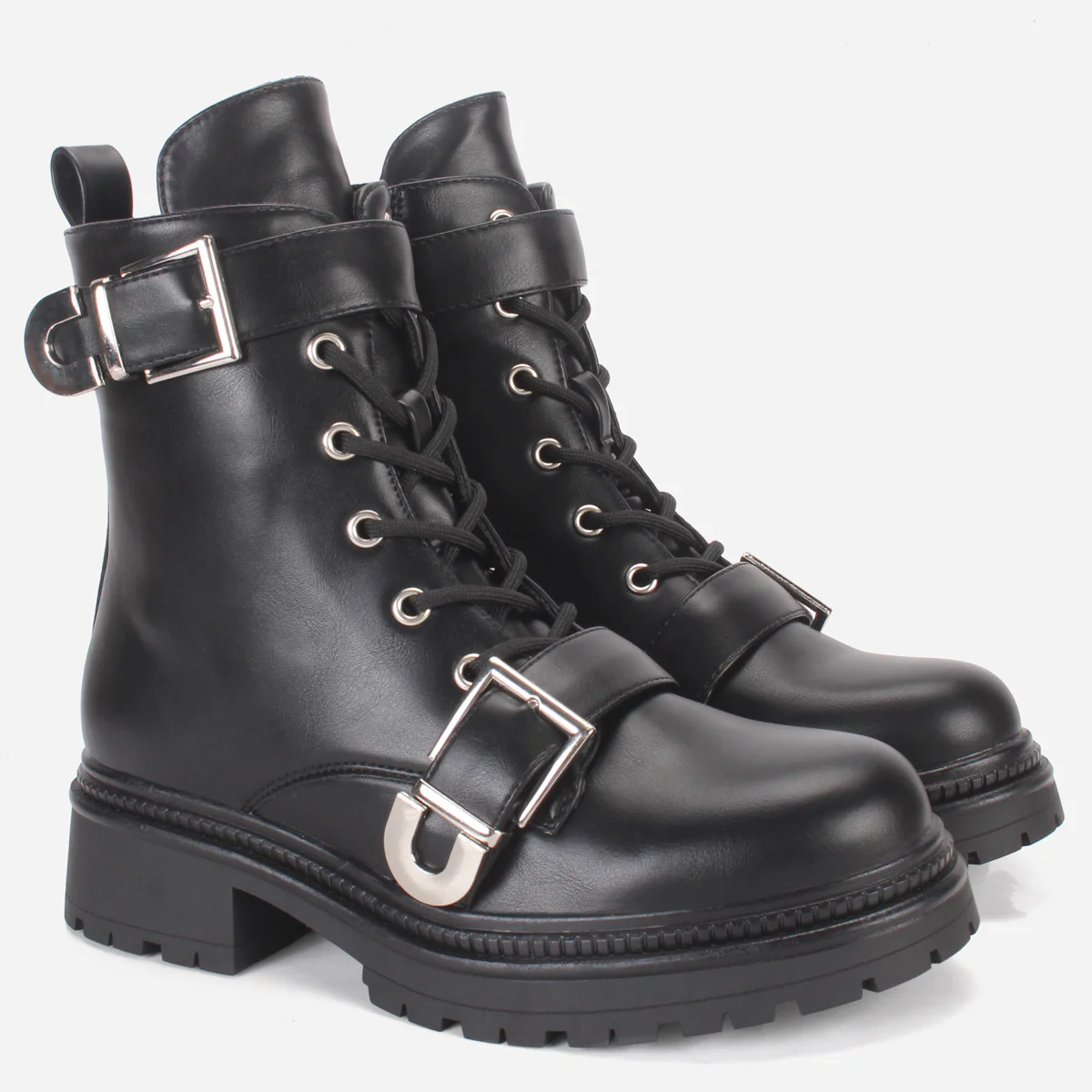 Women "AZALEA" Buckle Round Toe Ankle Boots - Image 2