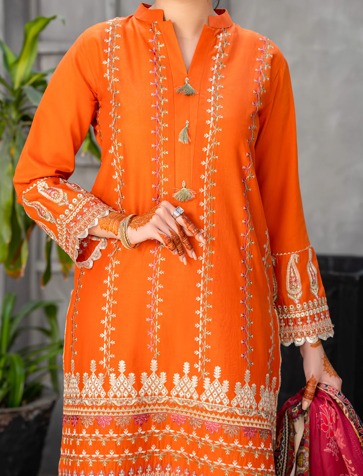 "BEYZA" Embellished Lawn Two Piece Suit - Image 2