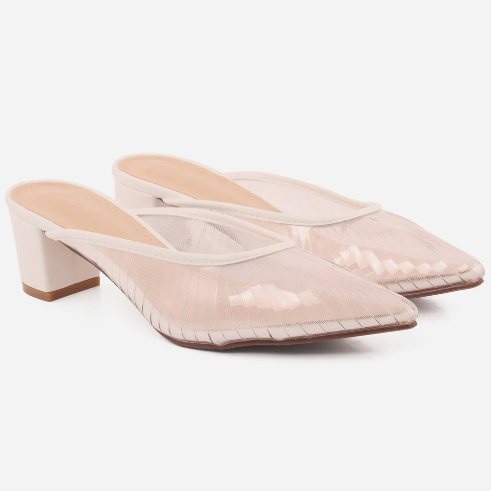 Women "CANDACE" Pointed toe Transparent Slippers - Image 2