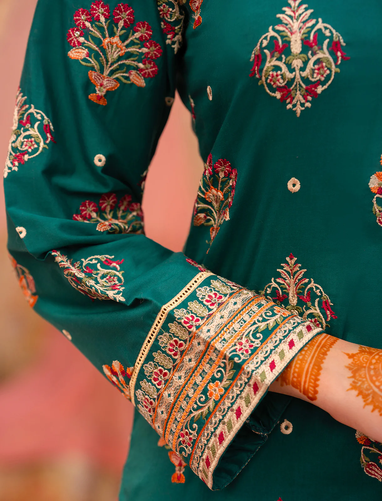 "CARIA" Embellished Lawn Two Piece Suit - Image 3