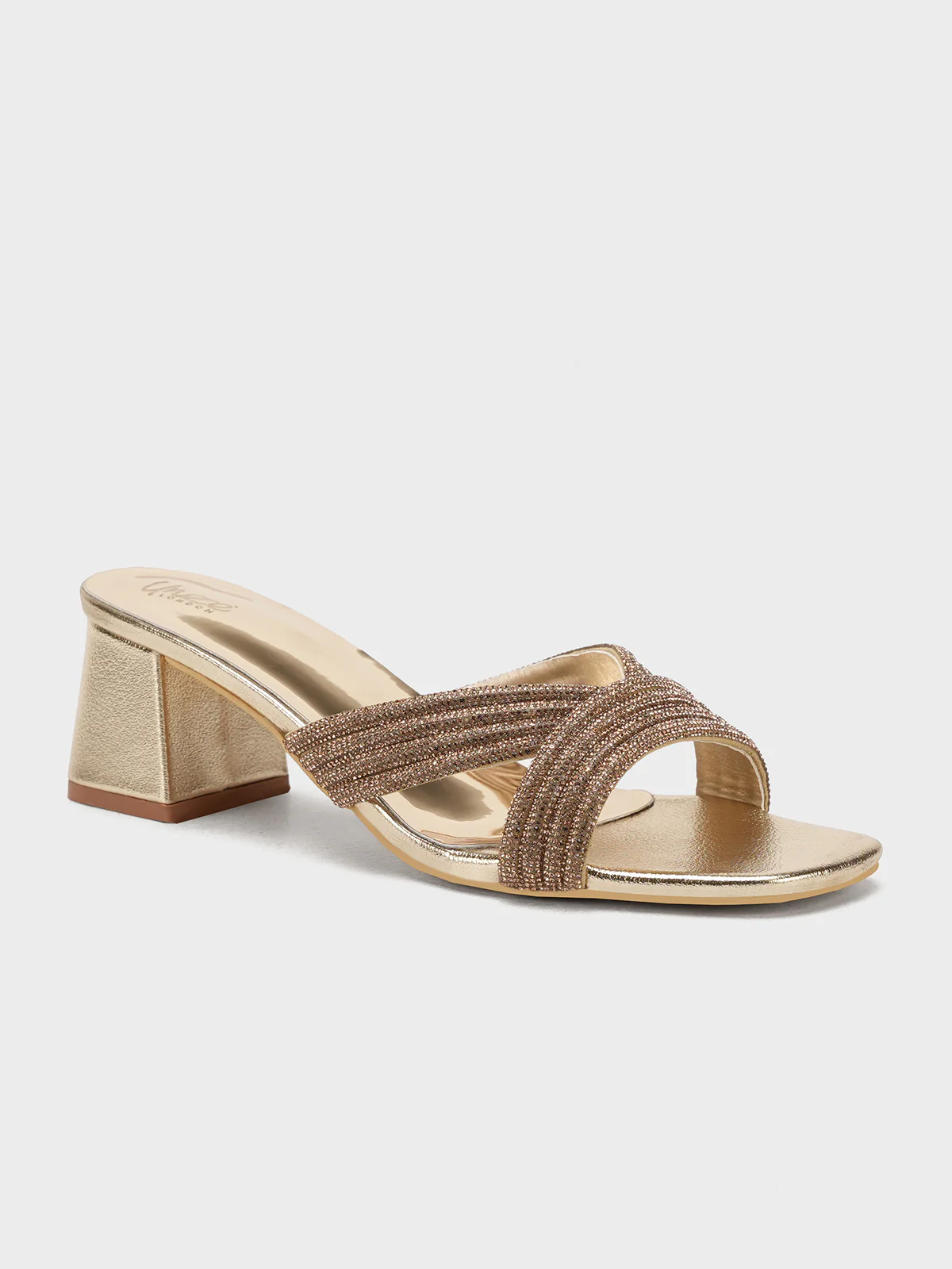 Women "CARISSA" Glamour Block Heel Sandals