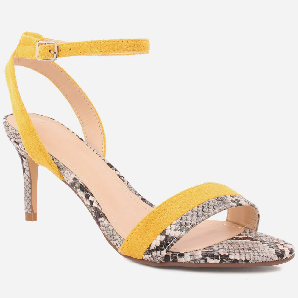 Women "Connie" Casual Suede Sandals With Buckle Fastening