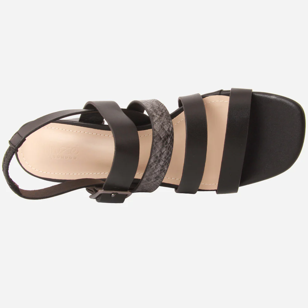 Women "CORYSE "Block Heel Tow Tone Starppy Sandals - Image 4