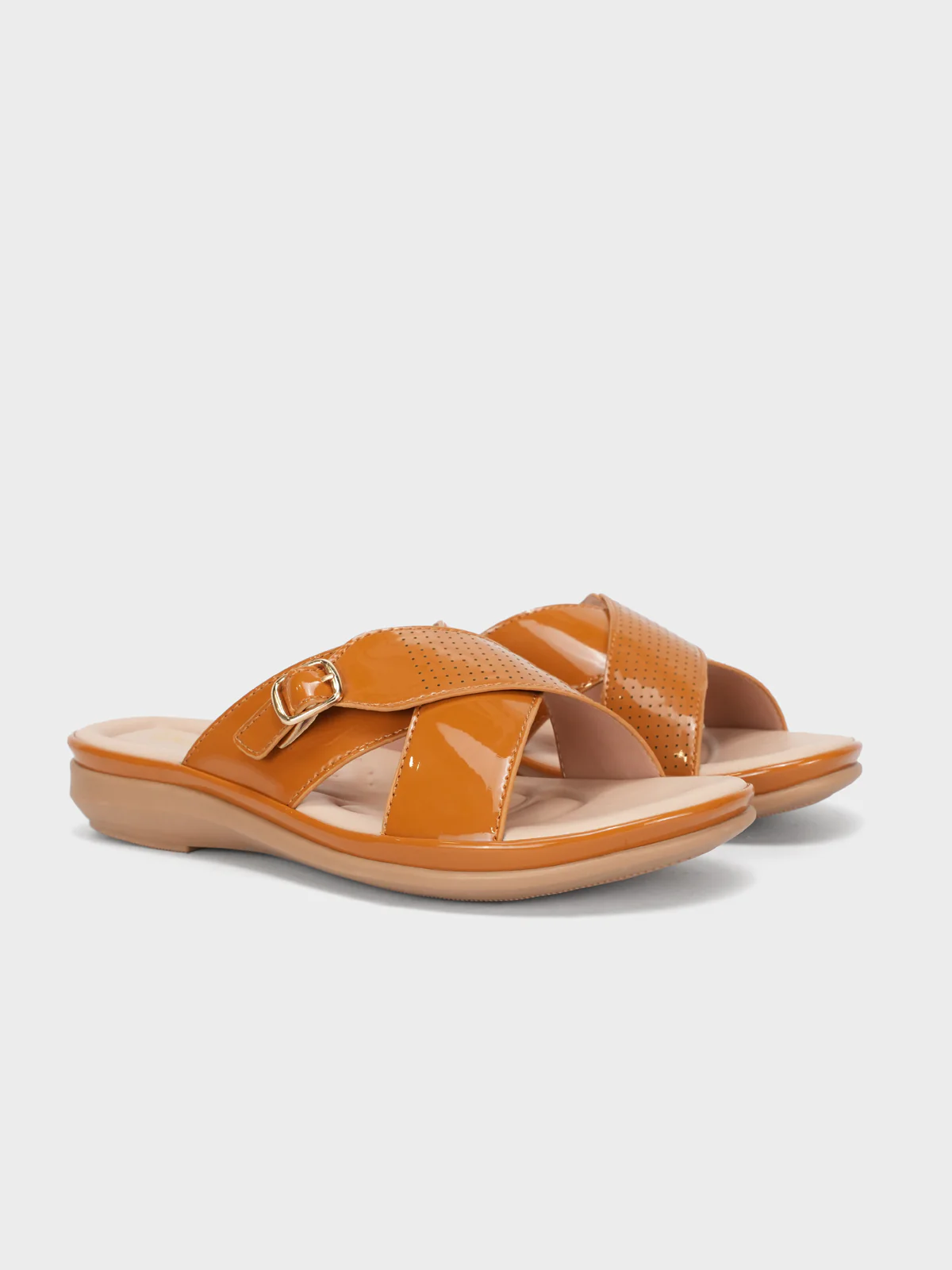 Women "CRESIDA" Crossover Comfy Flat Slippers - Image 2