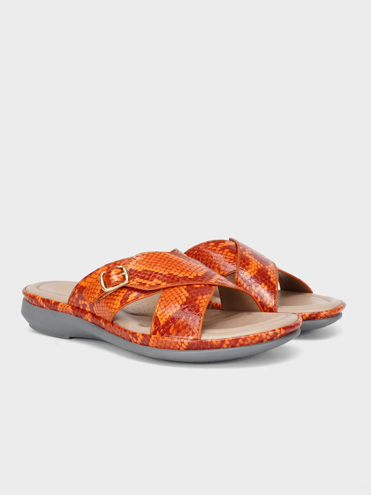 Women "CRESIDA" Crossover Comfy Flat Slippers - Image 2