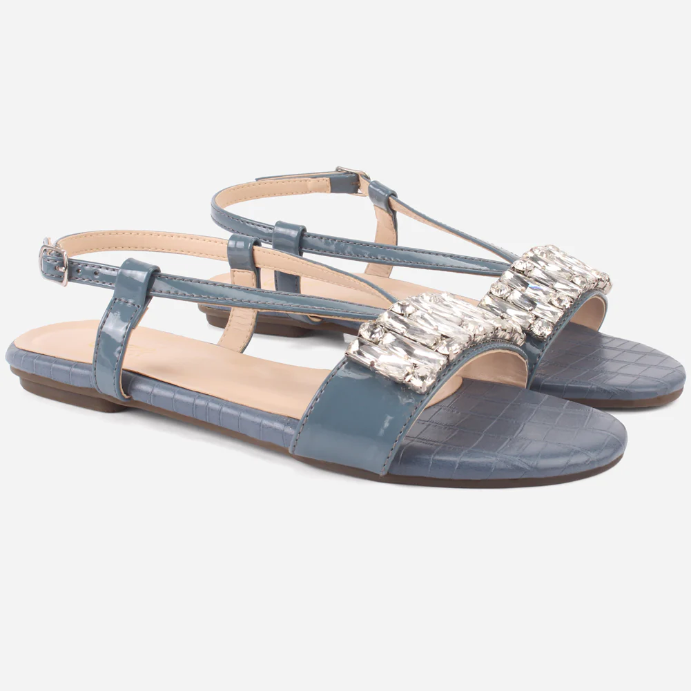 Women "DANTE" Stylish Diamantes Sandals - Image 2