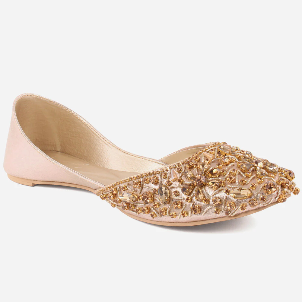 Women "DEBRA" Full Embroidered Slip On Khussa