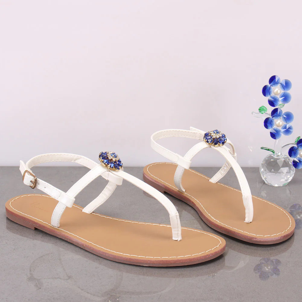 Women "EMMA" Wide Fit Flat Sandals - Image 6