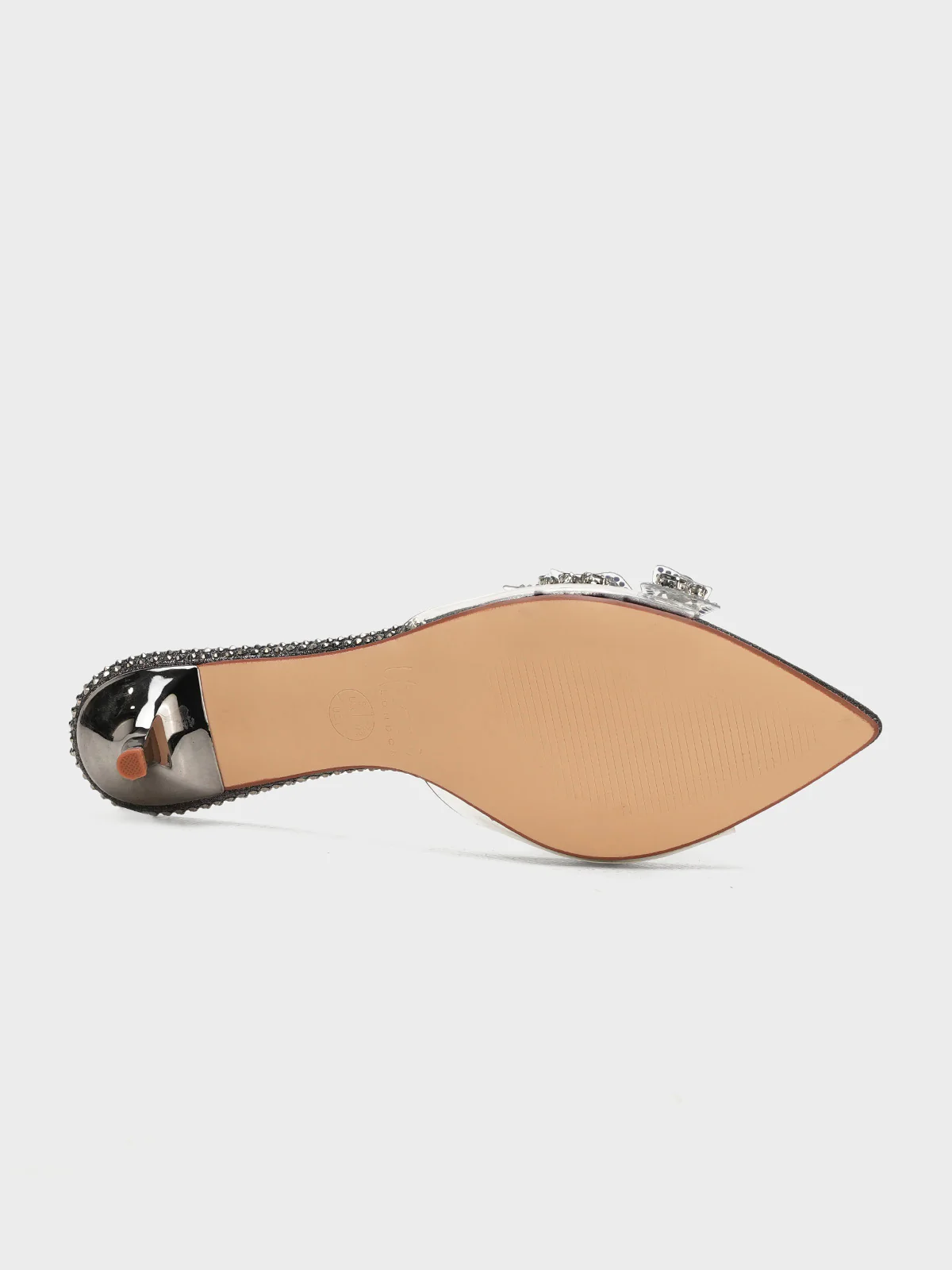 Women "ETTORE" Low Heel Transparent Sandals - Image 8