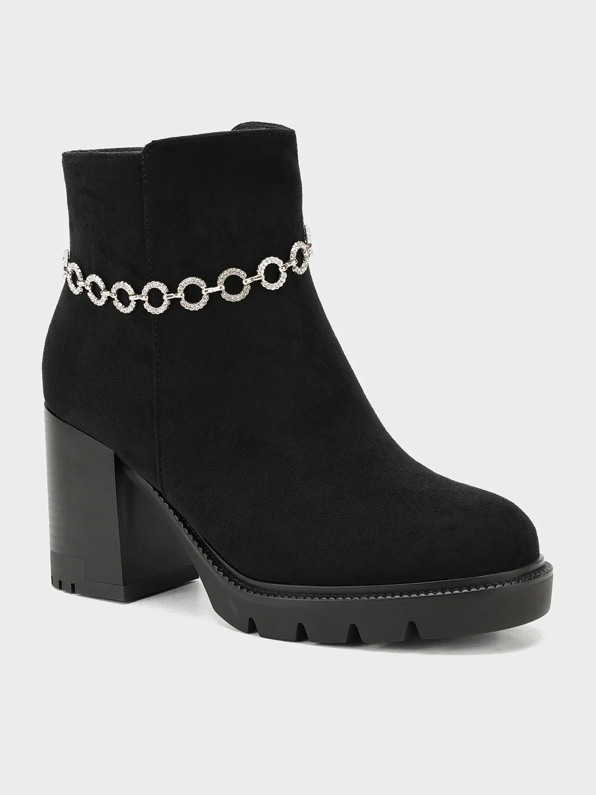 Women "FOLAMI" Stylish Chain Ankle Boots - Image 2