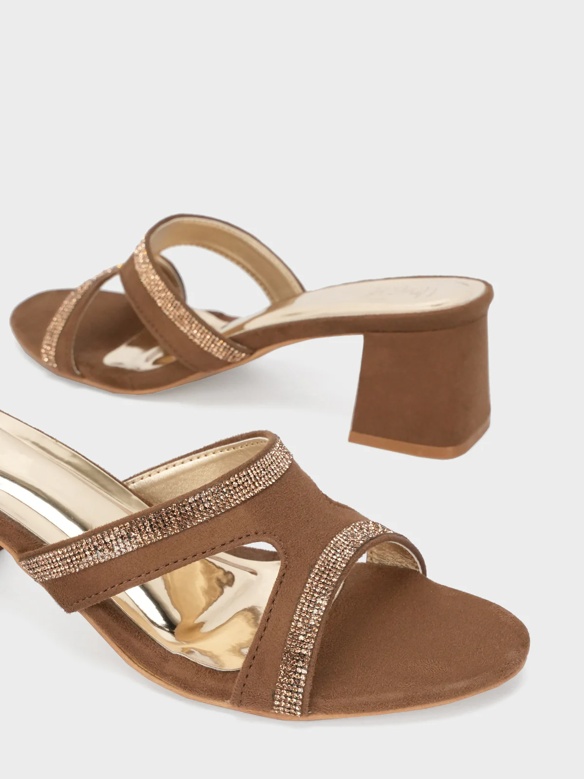 Women "GAMZE" Block Heel Sandals - Image 4