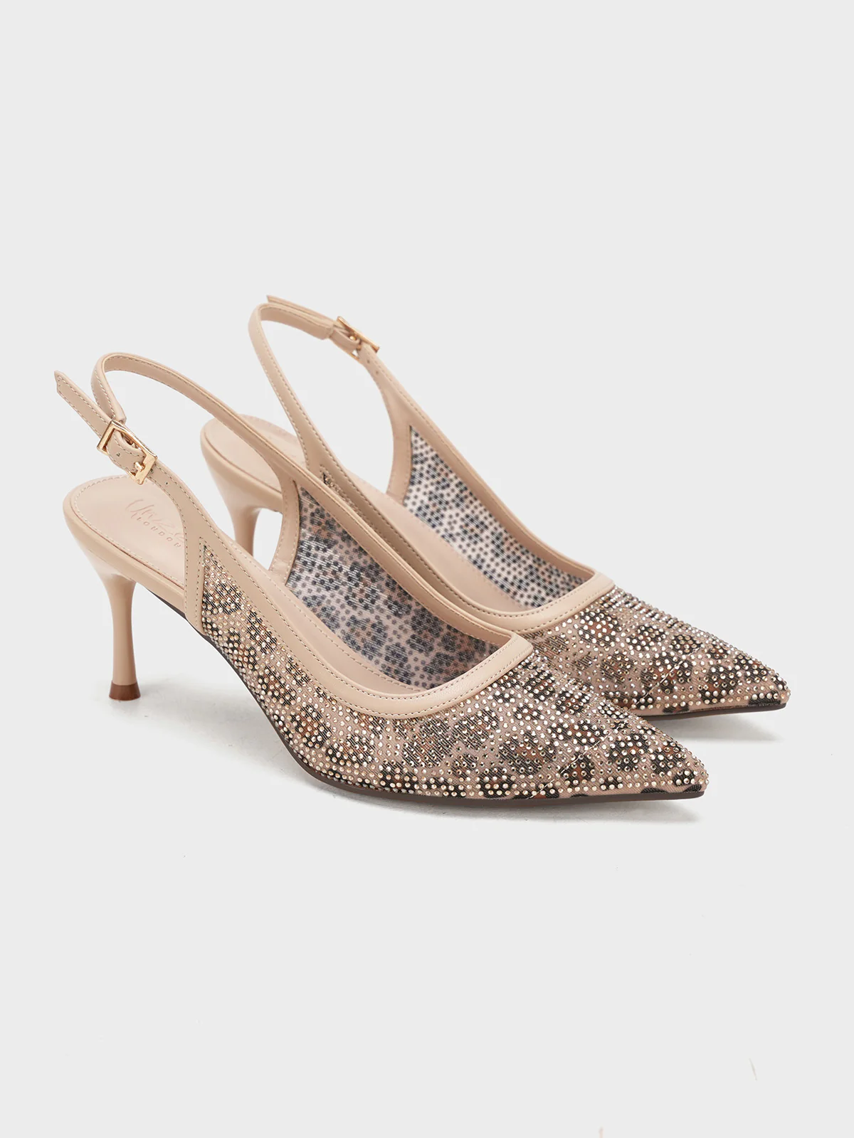 Women "GRACIE" Glamorous Touch Net Sandals - Image 4
