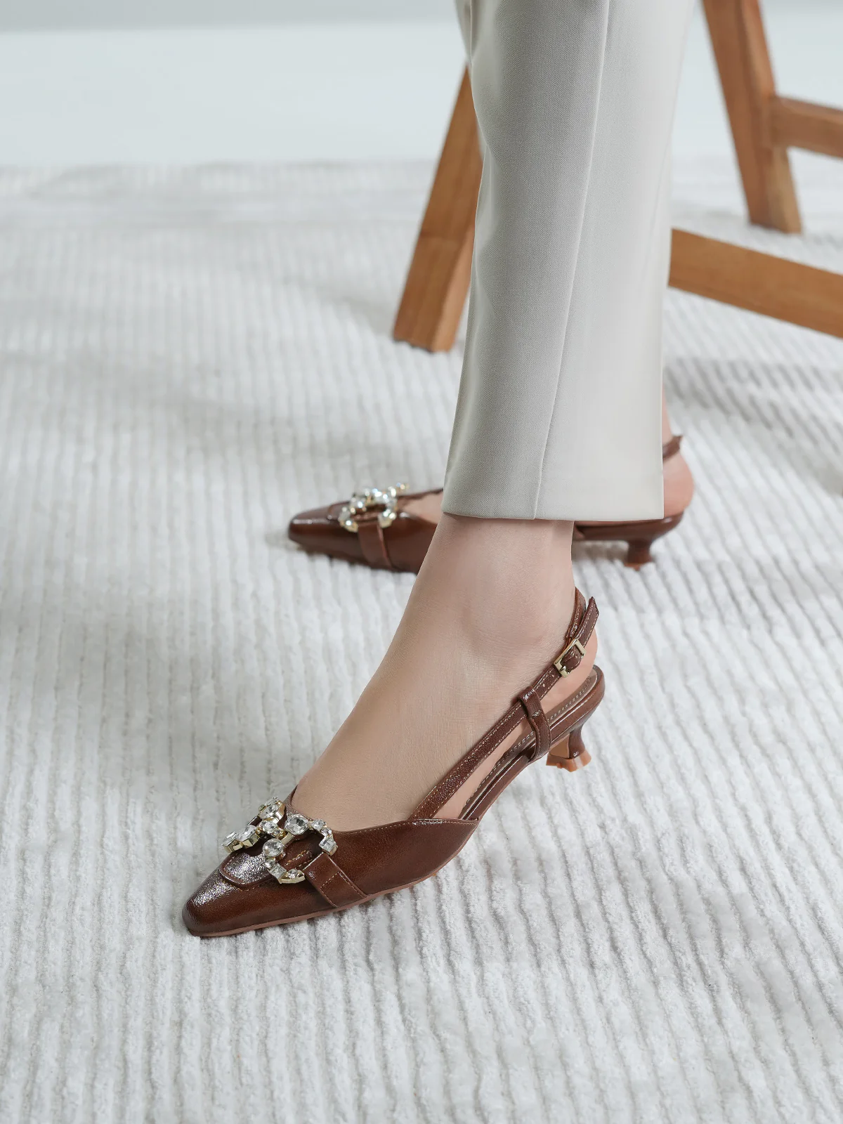 Women "HAYDN" Fancy Buckle Design Sandals - Image 3