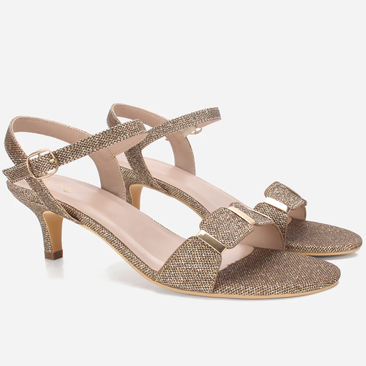 Women "JADEN" Heeled Open Toe Party Sandals - Image 2
