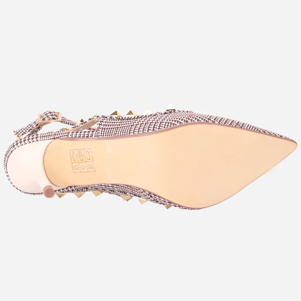 Women "JARNE" Studded Stiletto Sandals - Image 5