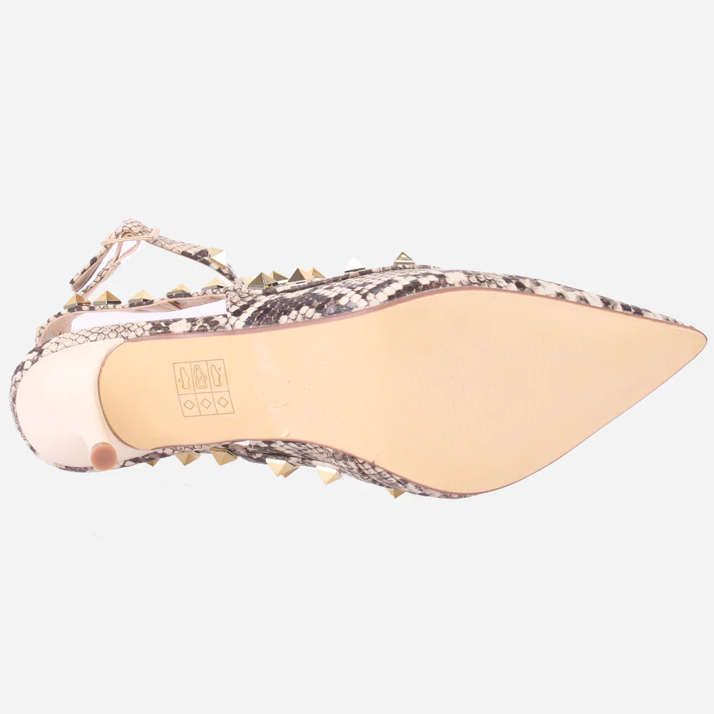 Women "JARNE" Studded Stiletto Sandals - Image 5