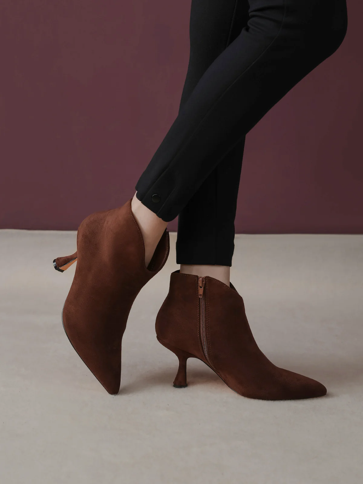 Women "JAYDEN" Stylish Zipper Boots - Image 6