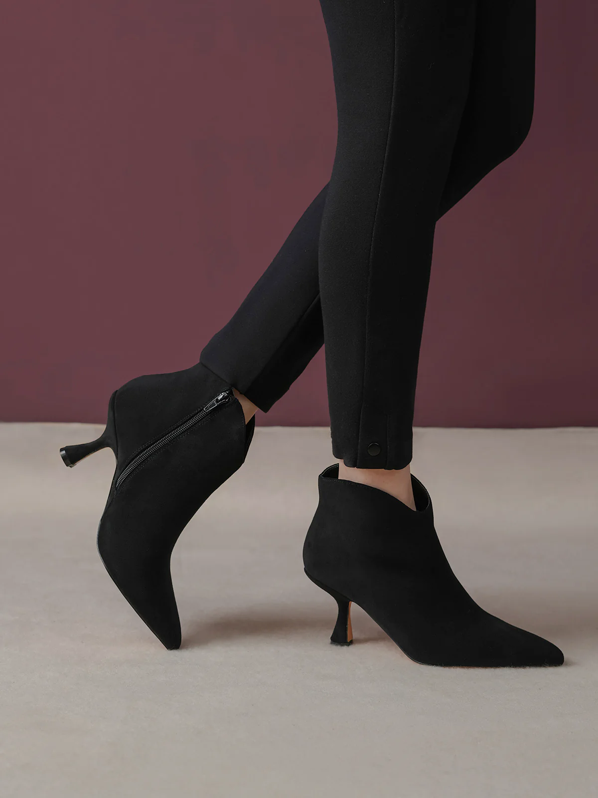 Women "JAYDEN" Stylish Zipper Boots - Image 9