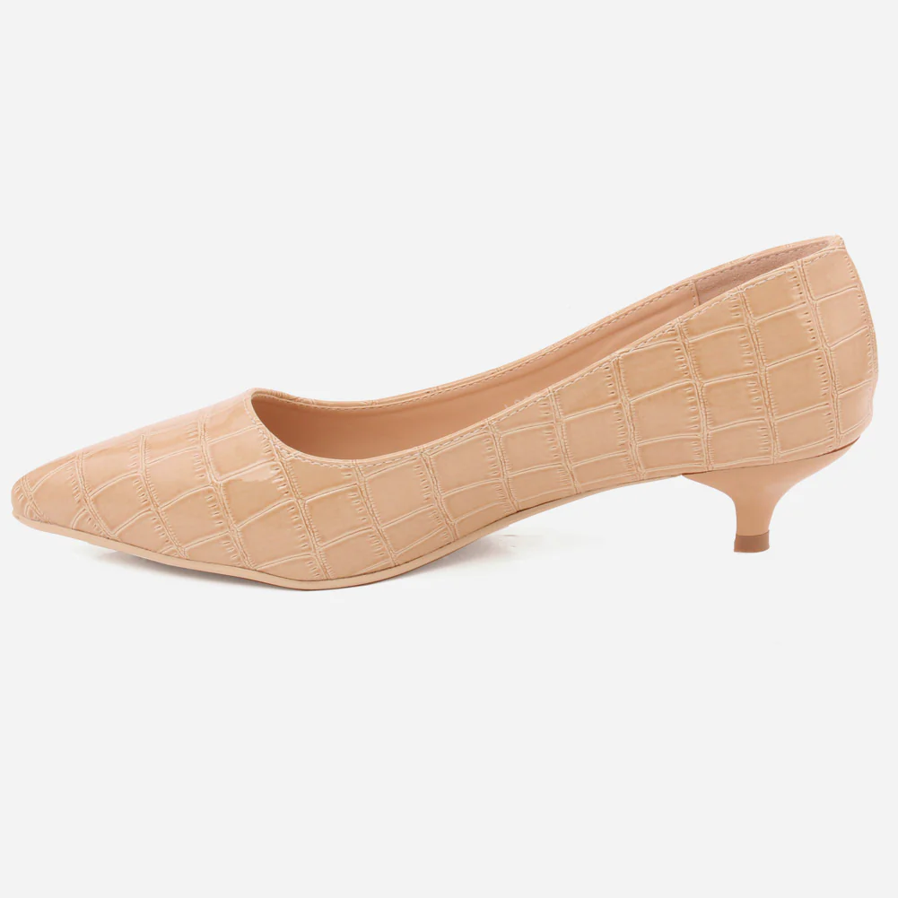 Women "KEIRA" Mid High Heel Court Shoes - Image 3