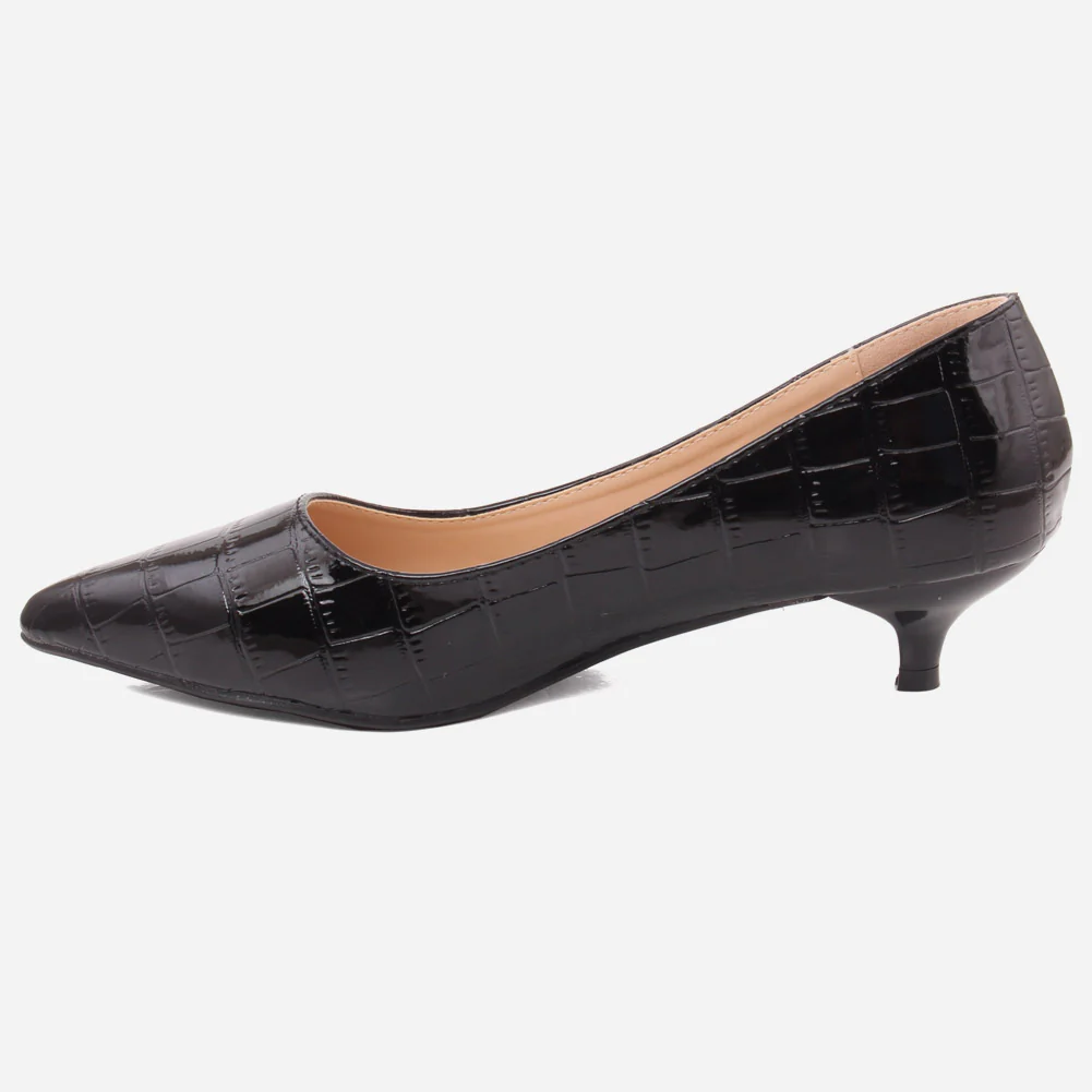 Women "KEIRA" Mid High Heel Court Shoes - Image 3