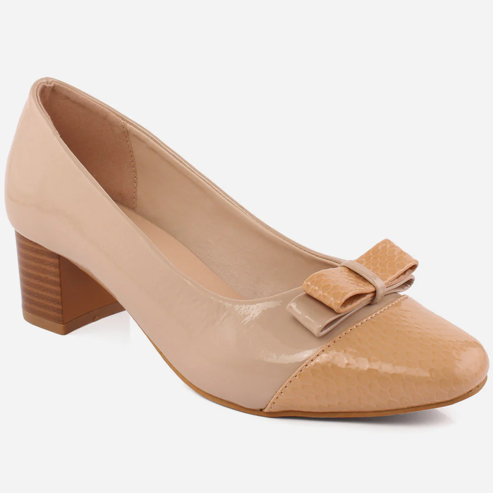 Women "Kelly" High Block heel court shoes