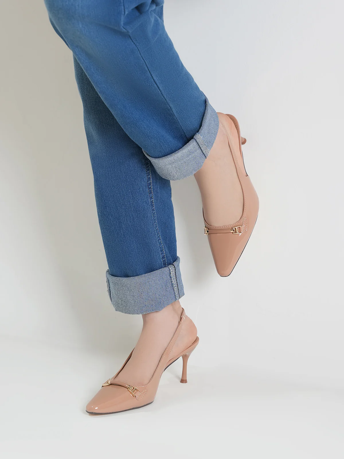 Women "KENELM" Glossy Pointed Toe Sandals - Image 11