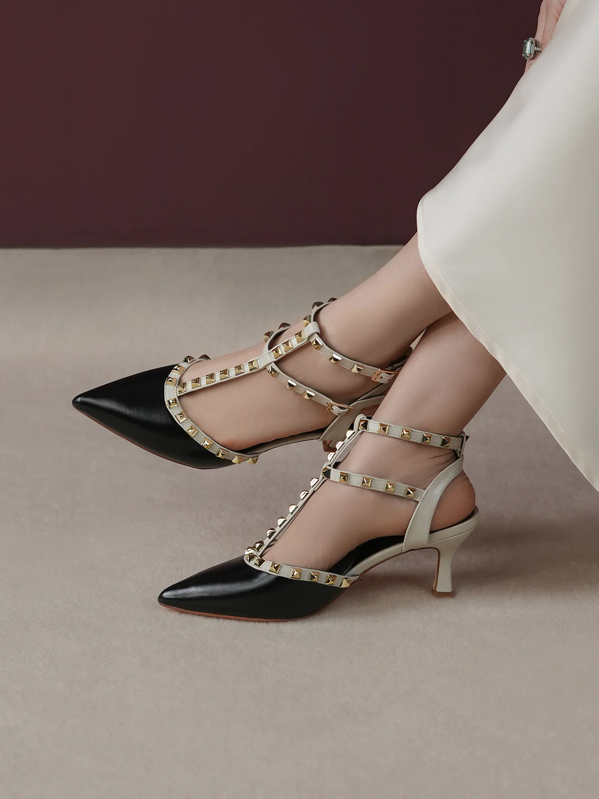 Women "KILLARA" Studded Straps Sandals - Image 3
