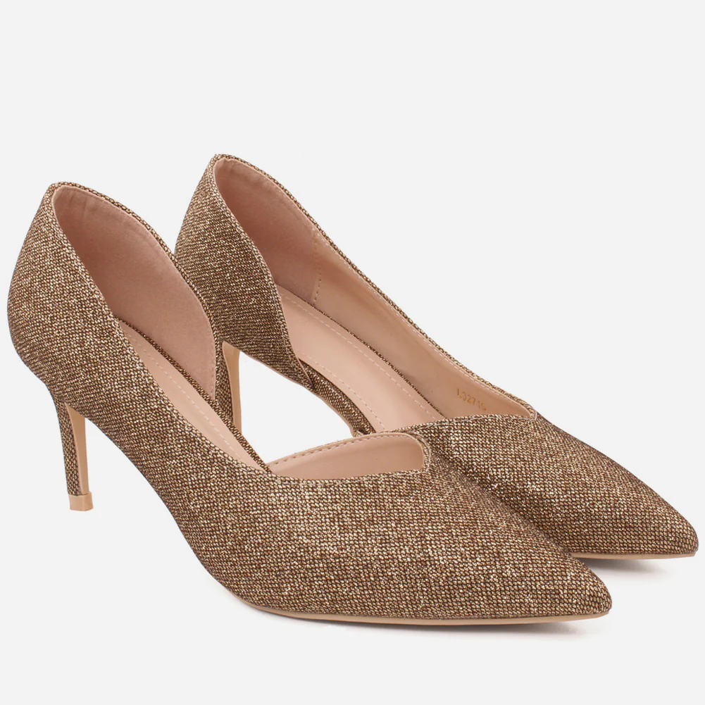 Women "KISTINE"Matt Finish Court Shoes - Image 2