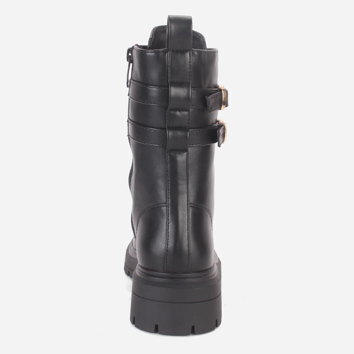 Women "KIT" Buckled Biker Ankle Boots - Image 4