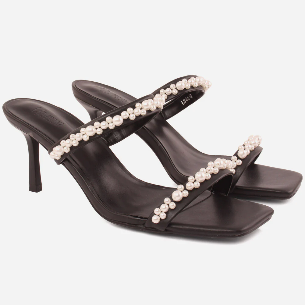 Women "Lindwi" chic sprakling Slip On Sandals - Image 2