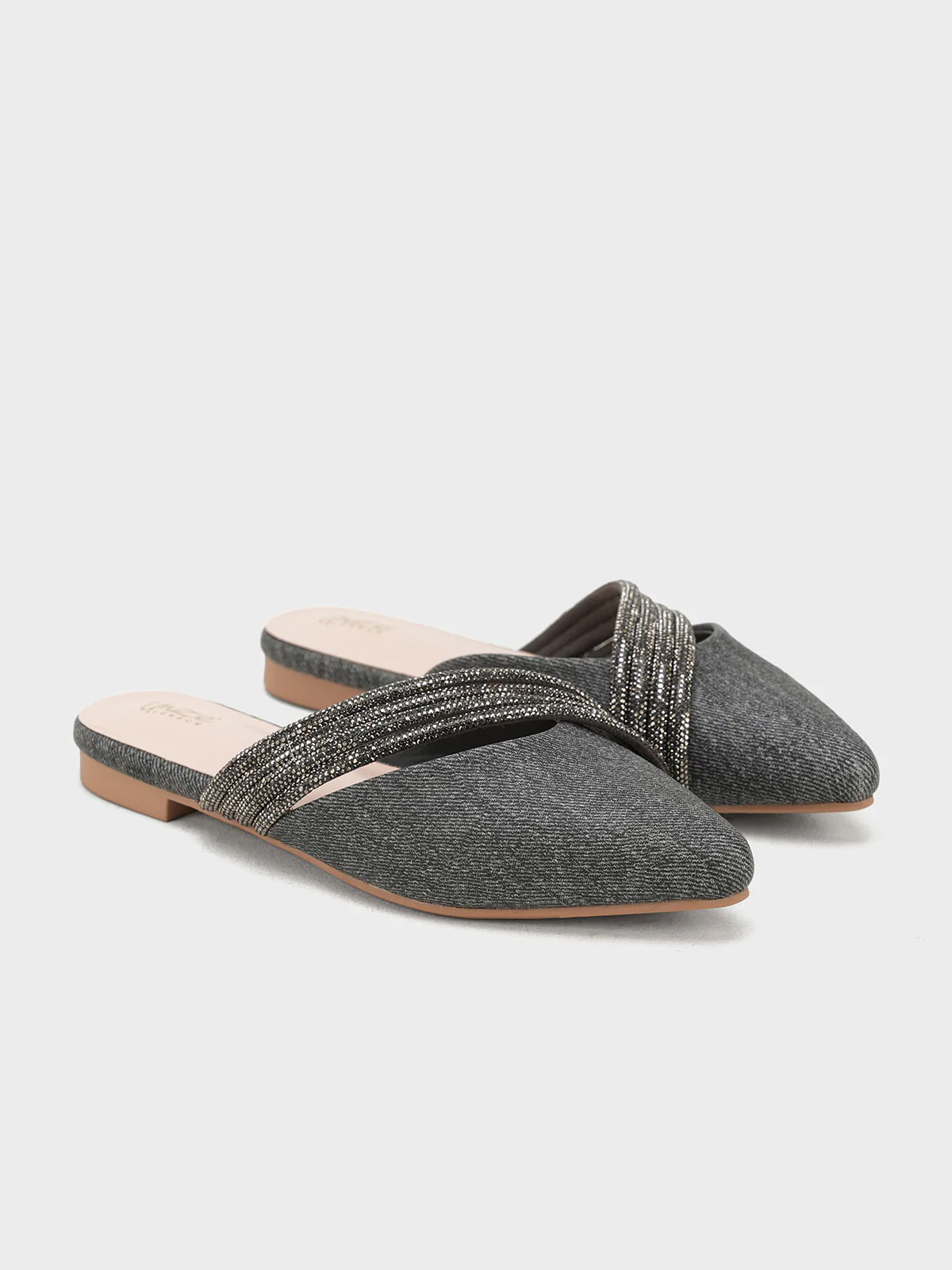 Women "MACARIA" Pointed Slide-in Slippers - Image 2