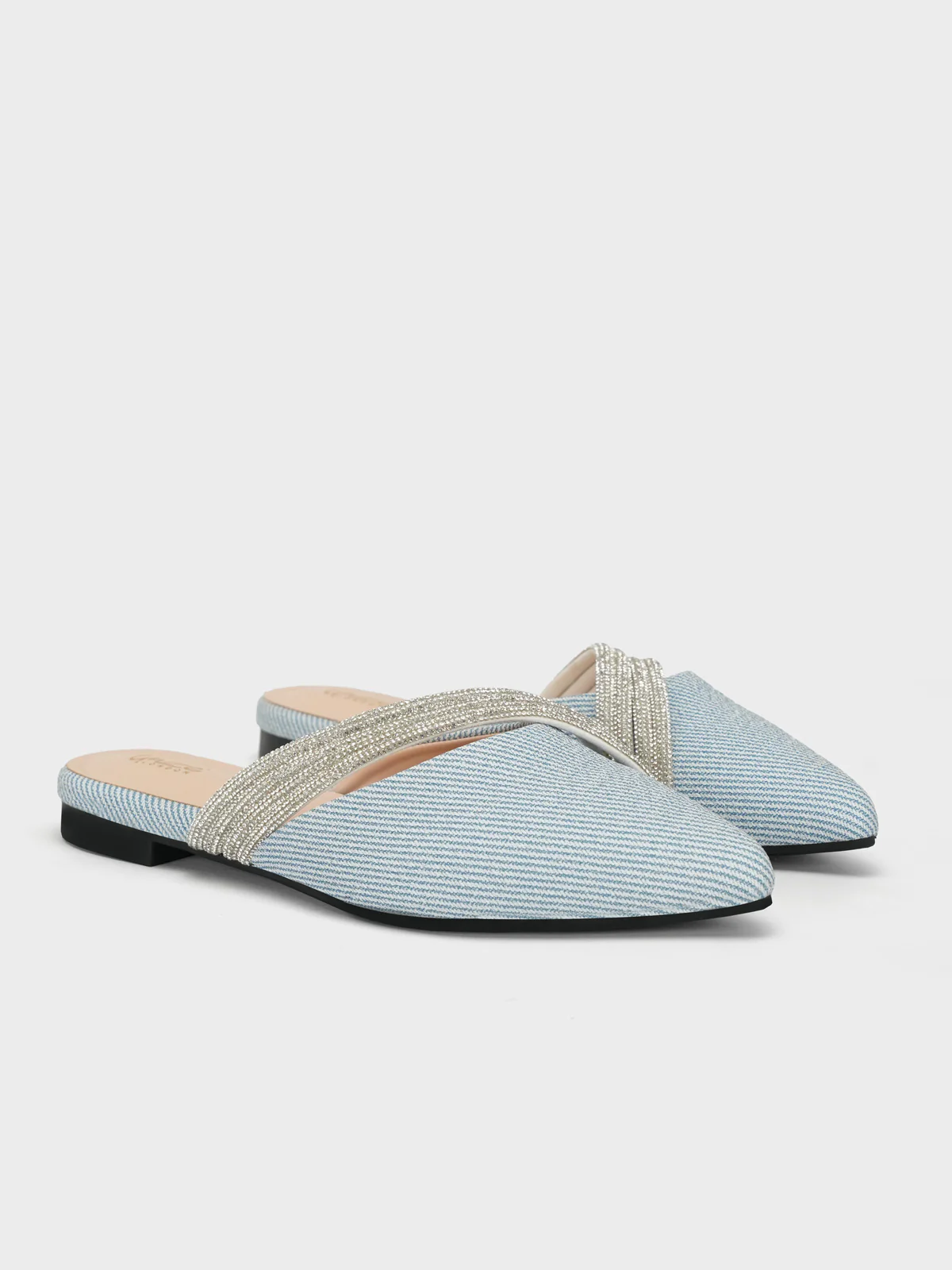 Women "MACARIA" Pointed Slide-in Slippers - Image 2