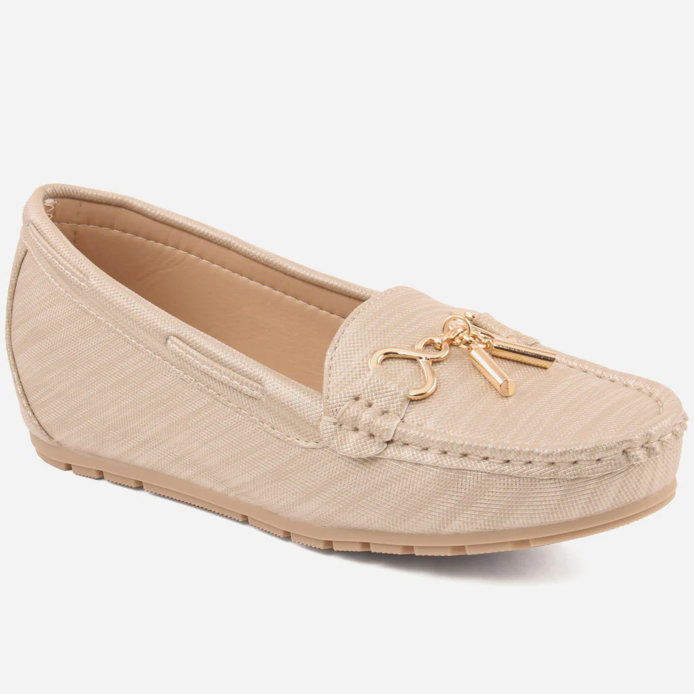 Women "MEGAN" Low Wedge Heel Moccasins