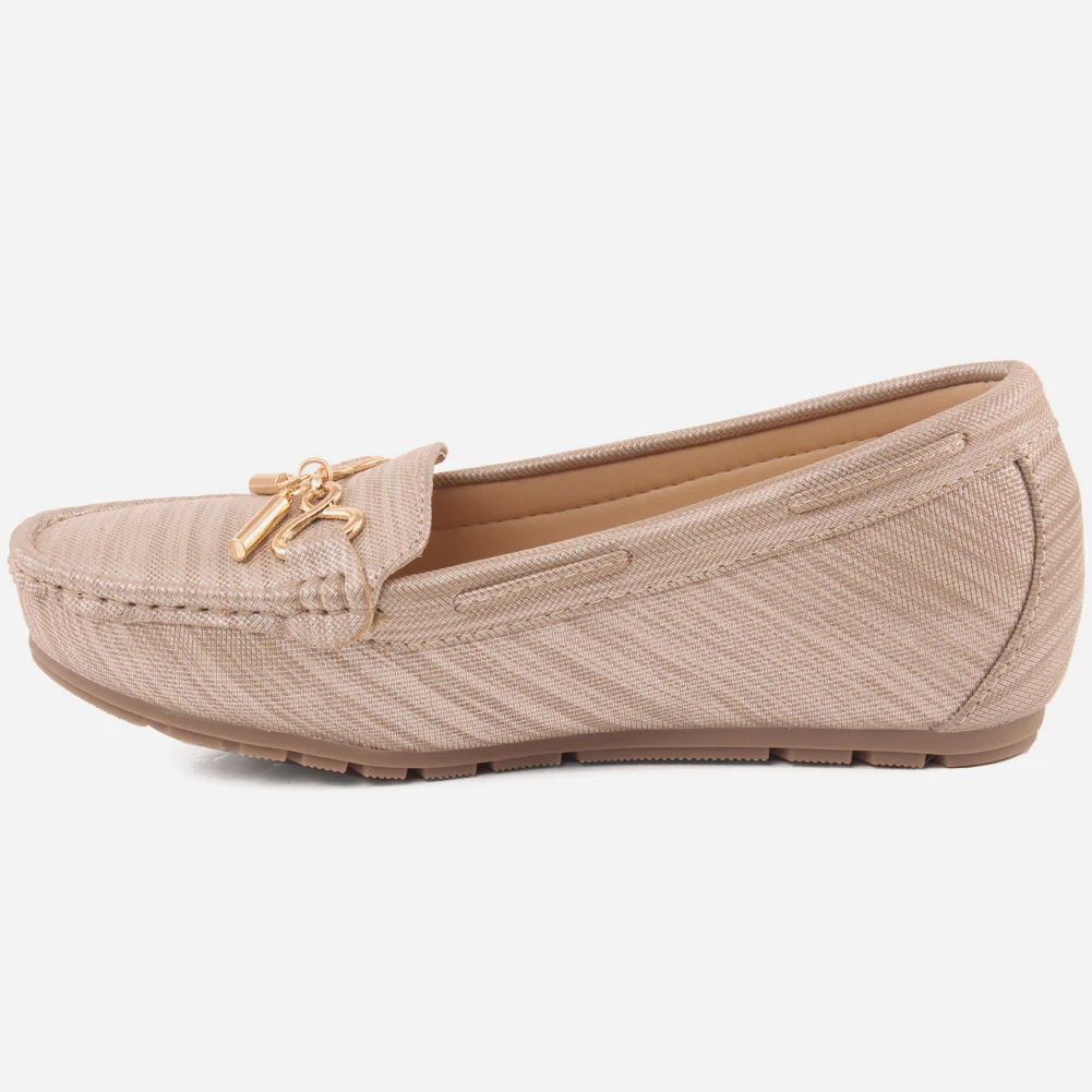 Women "MEGAN" Low Wedge Heel Moccasins - Image 3